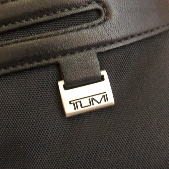 Tumi Bags Tumi Ladies Black Nylon Shoulder Bag With Leather Strap